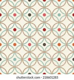 retro abstract colorful seamless background with fabric texture  