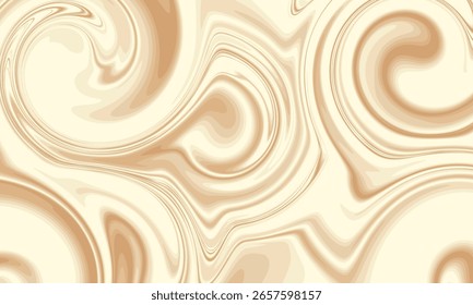 Retro Abstract Cream Liquid Marble Texture Background