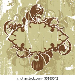 Retro abstract with decorative elements