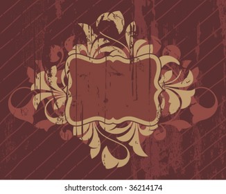 Retro abstract with decorative elements