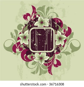 Retro abstract with decorative elements