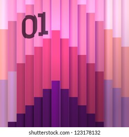 Retro abstract design / suitable for web, web banners, graphic design or infographics / pink template