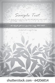 retro abstract flora background 07