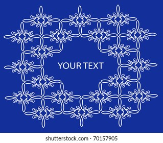 retro abstract floral vector design