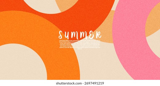 Retro Abstract Geometric Background. modern summer theme. Modern Trendy design in Vector Illustration