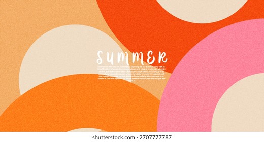 Retro Abstract Geometric Background. modern summer theme. Modern Trendy design in Vector Illustration