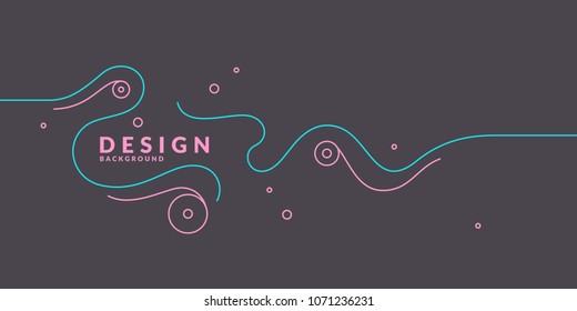 Fondo geométrico abstracto retro. El afiche con las cifras planas. Ilustración vectorial.