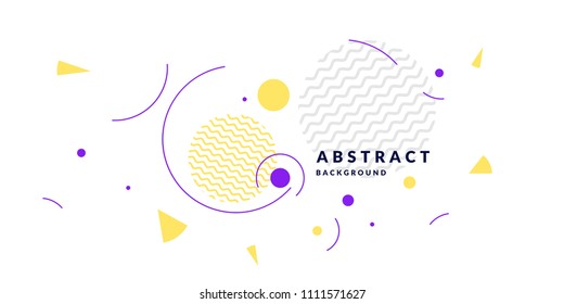 Retro abstract geometric background. The poster with the flat figures. Vector illustration. Retro abstract geometric background. The poster with the flat figures. Vector illustration.