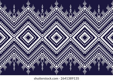 Retro abstract geometric ethnic pattern. Native fabric home decoration traditional embroidery pattern seamless background. Design for fabric, art, wallpaper, textile, wrapping, silk