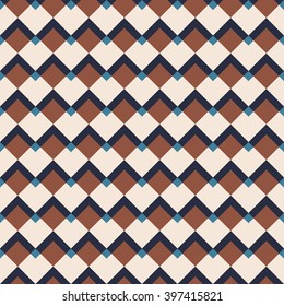 Retro abstract geometric pattern. Vector seamless background.
