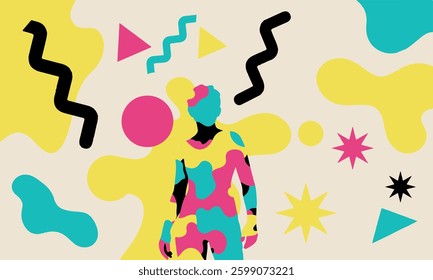 Retro Abstract Geometric Vector Art Modern Minimalist Patterns for Creative Projects
