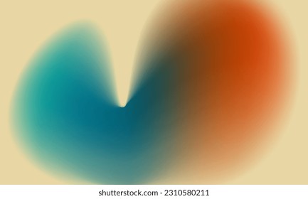 Fondo de degradado abstracto retro vintage contemporáneo de los años 70. Ilustración del vector