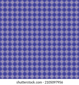 Patrón de mosaico de cuadrícula abstracto retro sin fisuras. Fondo de tejido geo abstracto mezclado. El estilo retro de los años 60. Bloque de color de mosaico geométrico de efecto 3d cruz de grifo.Efecto trenzado de iris malva púrpura