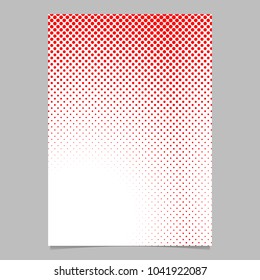 Retro abstract halftone circle pattern background poster template design - vector flyer illustration