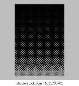 Retro abstract halftone ellipse pattern page template - vector flyer background graphic design from diagonal elliptical dots