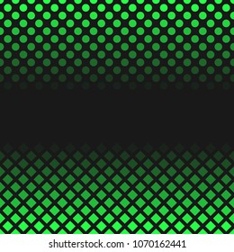 Retro abstract halftone pattern background - abstract vector graphic from squares and dots