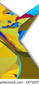 Retro abstract illustration, colorful digital composition.