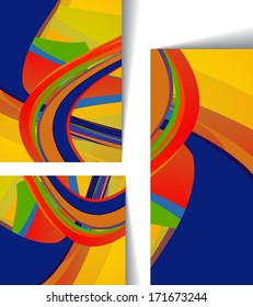 Retro abstract illustration, colorful digital composition.