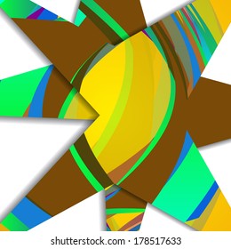 Retro abstract illustration, colorful digital composition.