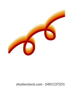 Retro Abstract Multicolored Line Decoration