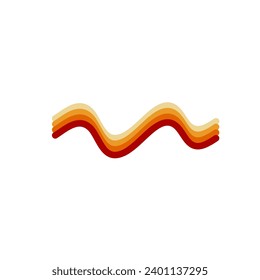 Retro Abstract Multicolored Line Decoration