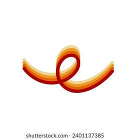 Retro Abstract Multicolored Line Decoration