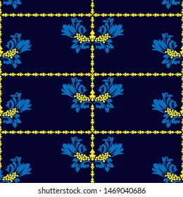 Retro abstract on blue backdrop. Blue abstract background