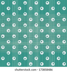 retro abstract seamless background with fabric texture in green and grey