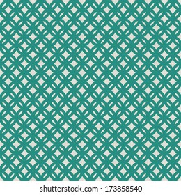 retro abstract seamless background with fabric texture in green and grey