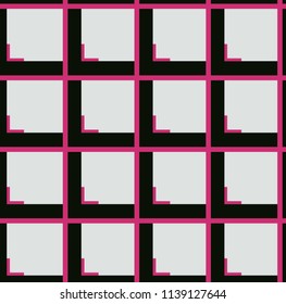 Retro abstract seamless geometric pattern. Vector