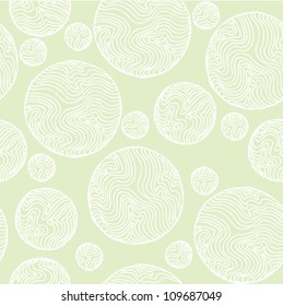 Retro abstract seamless light pattern with circle stylized elements