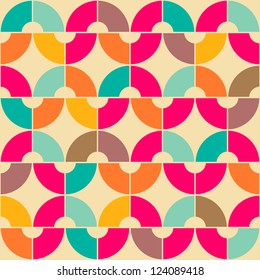 Retro abstract seamless pattern