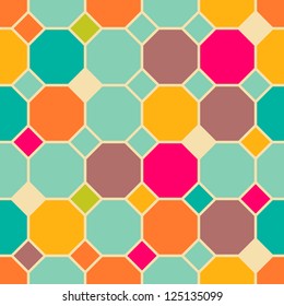 Retro abstract seamless pattern