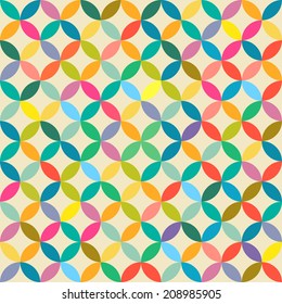 Padrão contínuo abstrato retrô