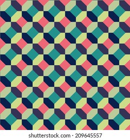 Retro abstract seamless pattern