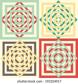 Retro abstract seamless pattern. Copy that square to the side, the resulting image can be repeated, or tiled, without visible seams.