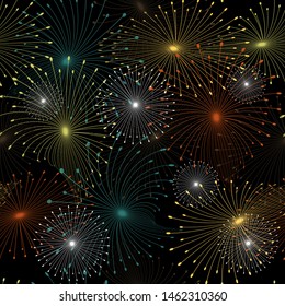 Retro abstract seamless pattern with dandelion seamless on white background. Floral seamless pattern