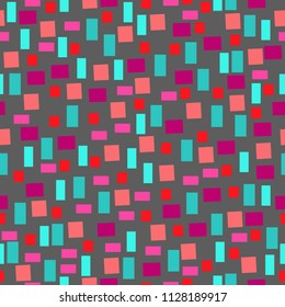 Retro abstract seamless pattern in geometric style. Classic color with geometric figures. Applicable for Covers, Voucher, Posters, Flyers and Banner Designs.