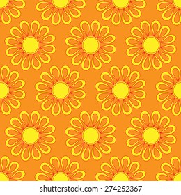 Retro abstract seamless pattern with  suns. Retro seamless patterns set. 