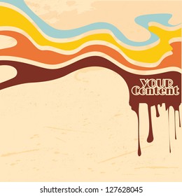 retro abstract strips background - vector illustration