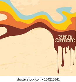 retro abstract strips background - vector illustration