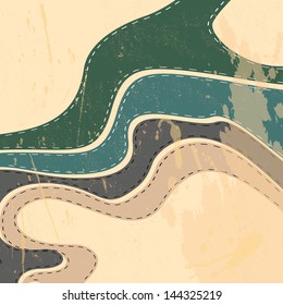 retro abstract strips background - vector illustration