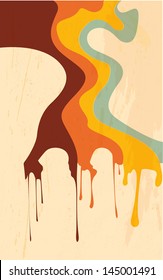 retro abstract strips background - vector illustration