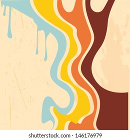 retro abstract strips background - vector illustration