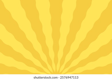 Retro abstract sun background. Vintage yellow sun rays