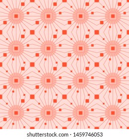 Retro abstract vector seamless geometric ornament for textile, prints, wrapping paper