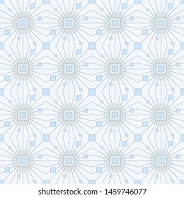 Retro abstract vector seamless geometric ornament for textile, prints, wrapping paper