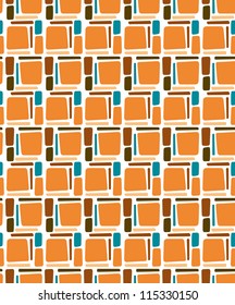Retro Abstract Vector Tiki Polynesian Stone Background Pattern Texture