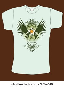 retro abstract vector t-shirt design