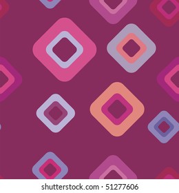 Retro abstract violet background with squares